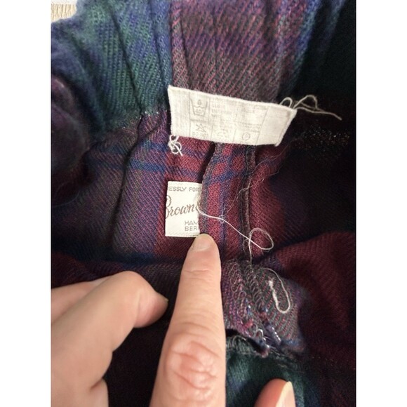 Vintage Kids Pants Acrylic & Wool Tartan Plaid Archie Brown Sz 5? - Picture 5 of 8